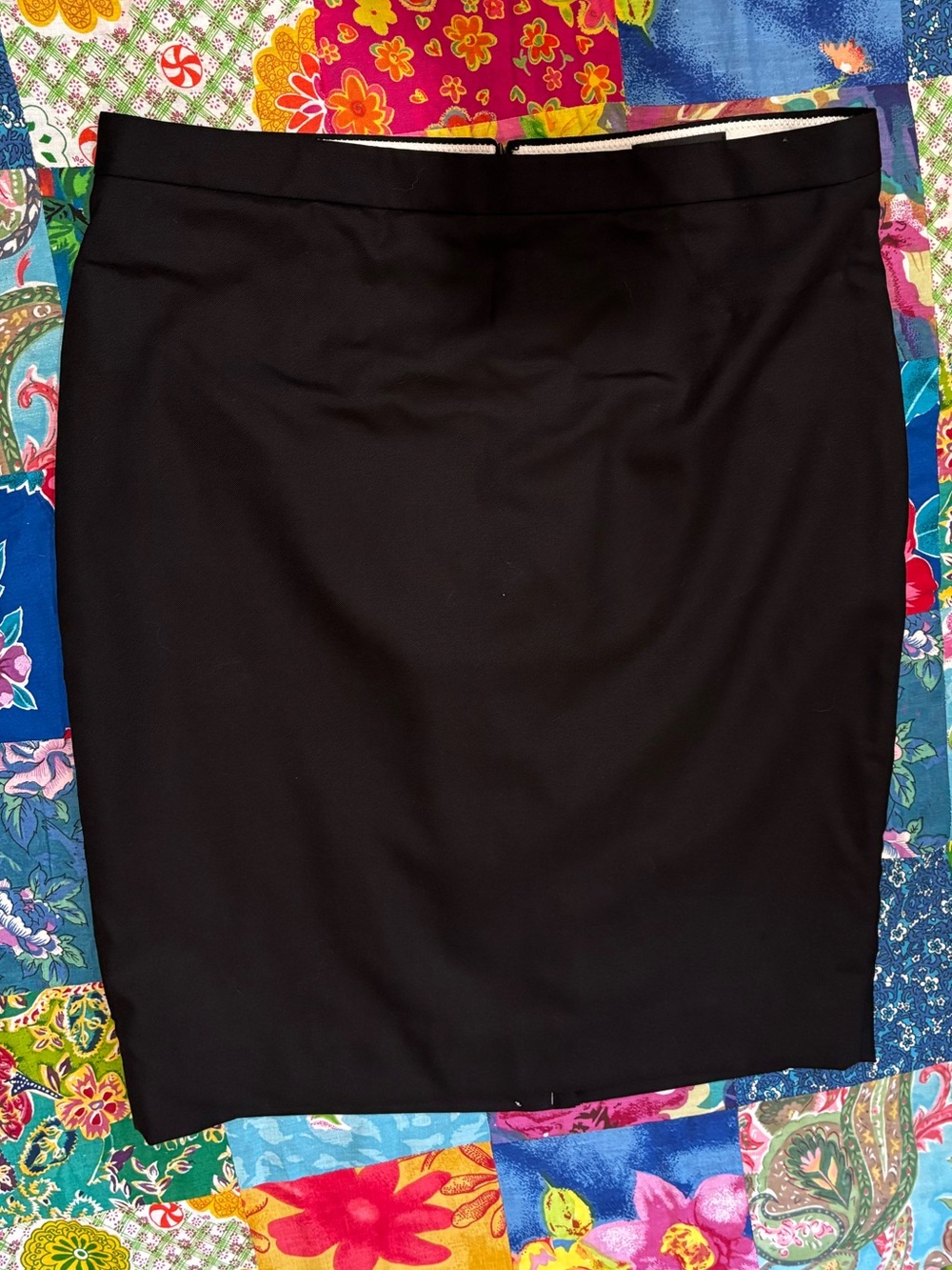 JCREW wool NO. 2 PENCIL skirt BLACK SIZE 8